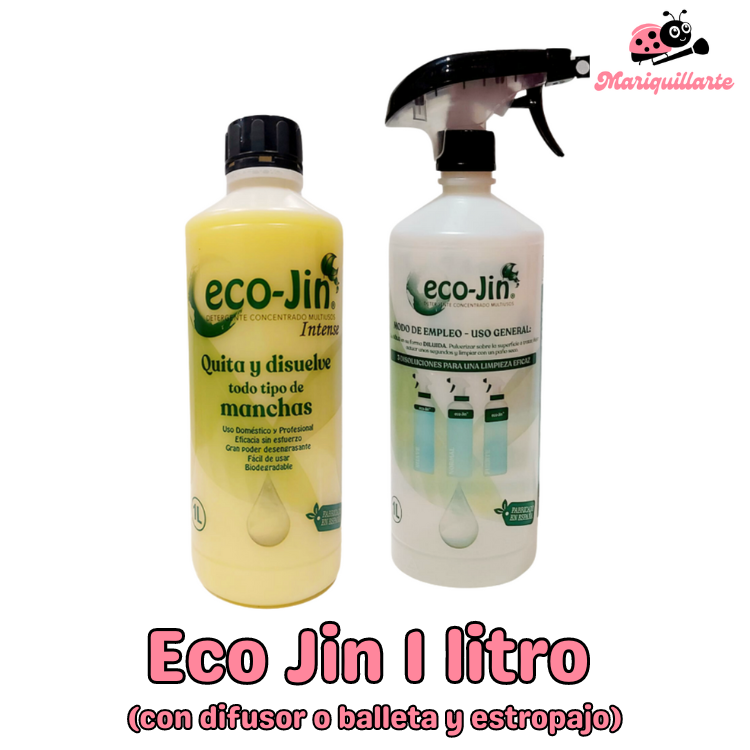 EcoJin con Difusor (o balleta y estropajo) 1 Ecojin a elegir Difusor para prepara mezclas o con Balleta y esetropajo
